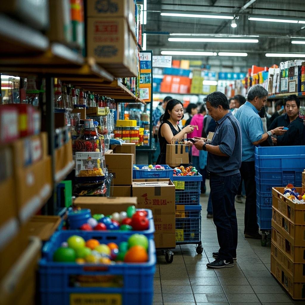 Wholesale market aisle for Nepal NPR 99 store product selection